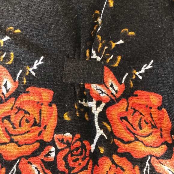 Dark gray floral sweater jacket - Picture 8 of 8